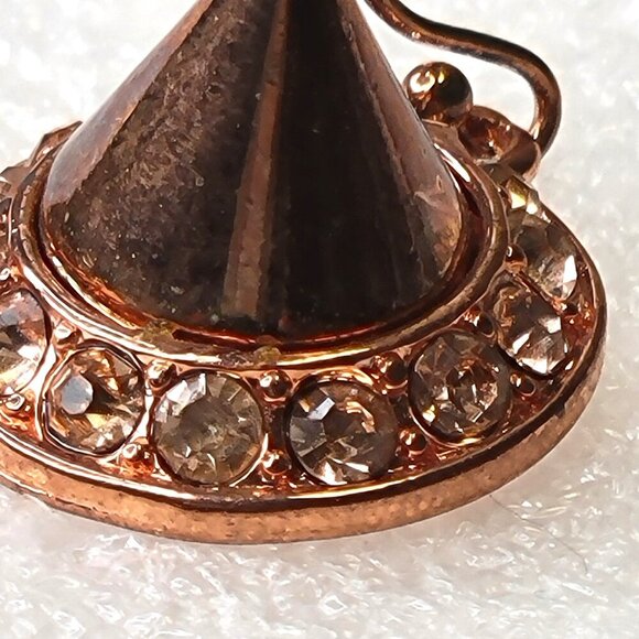 Rose Gold Cone Earrings - Picture 5 of 9
